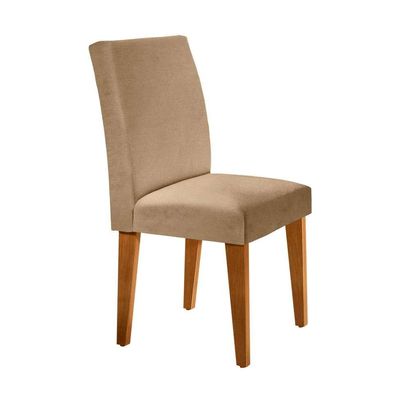 Conjunto de Mesa de Jantar Berlim I com Tampo de Vidro Off White e 4 Cadeiras Grécia Linho Turim
