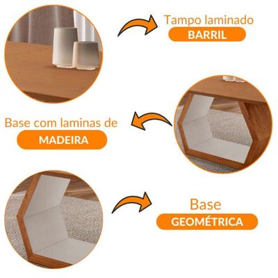Mesa Para Sala De Jantar Ane Cinamomo Com Off White/cinamomo Imbuia