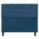 Cabeceira Decorativa Ivy Para Cama De Casal 140 Cm Suede Azul-marinho, Suede