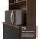 Armário De Cozinha Compacta 235cm Rustic/preto Gourmet Madesa Xb03 Rustic/preto