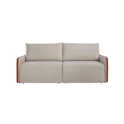 Sofá 2 Lugares Retrátil Urban Linho Bege e Caramelo 160 cm