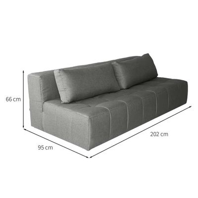 Sofá 3 Lugares Modular Soho Linho Cinza