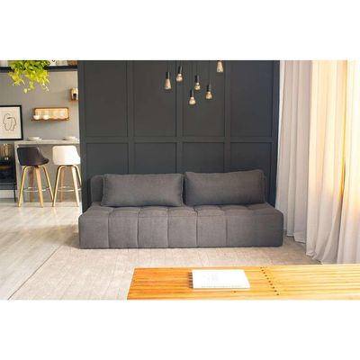 Sofá 3 Lugares Modular Soho Linho Cinza