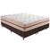 Cama Box Marrom E Colchão Classic 22 Cm Molas Ensacadas Queen Anjos