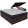 Cama Box Baú E Colchão Airtech 150 Espuma D45 Casal Ortobom Casal Marrom