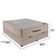 Cama Box Baú Bege E Colchão Airtech Springpocket Molas Ensacadas Queen Ortobom