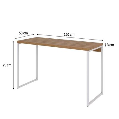 Escrivaninha Studio Mel e Branca 120 cm