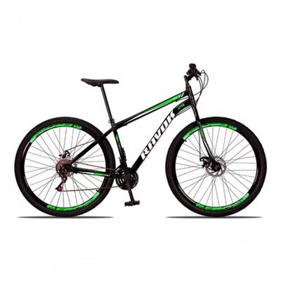 Bicicleta Bike Aço 21 Marchas Velocidades Aro 29 verde