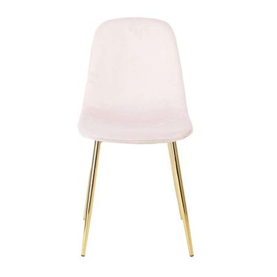 Conjunto com 2 Cadeiras Sindy Rosa Pernas Cromadas