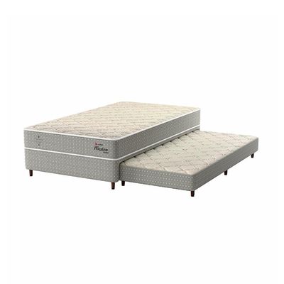 Bicama Box com Colchão Master Hotel Solteirão Molejo Superelastic (67x108x198) Bege