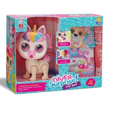 Diver Surprise My Pet Unicórnio Faz Xixi 8226 - Diver Toys