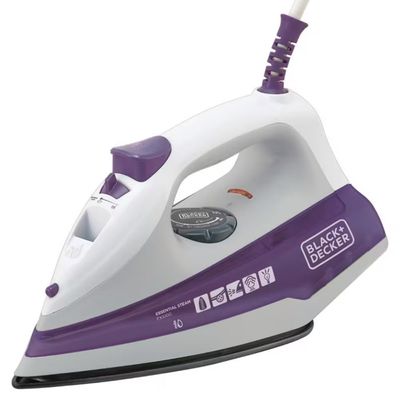 Ferro a Vapor Black+Decker FX100 com Spray Roxo e Branco / 110V