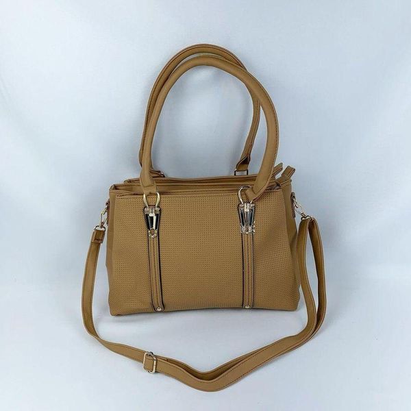 Bolsa De Ombro Tote Tranversal Grande Com Alça De Mão areia