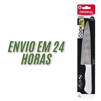 Faca De Cozinha Aço Inox Utensílio Carnes Legumes E Frutas Master Chef