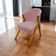 Poltrona Decorativa Para Sala You Bouclê Premium Braça Amadeirada Rosê Bouclé