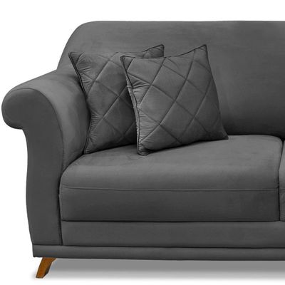 Sofa 2 Lugares Retro Polo 160cm Com Almofada Suede 1104 Ezz 1104
