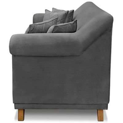 Sofa 2 Lugares Retro Polo 160cm Com Almofada Suede 1104 Ezz 1104