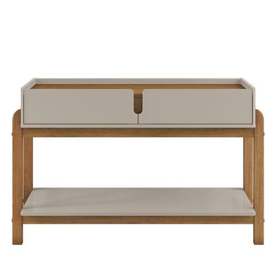Aparador 2 Gavetas 50524 130cm Off White Cedro Dcasa Off White Cedro