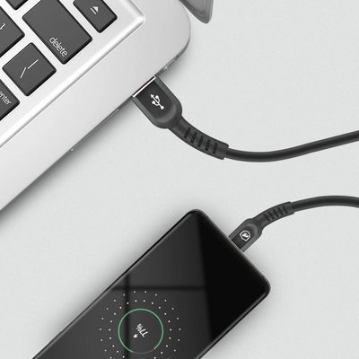 Cabo Dual Shock Type C / Tipo C / USB C - Preto - 1,2m - Gshield
