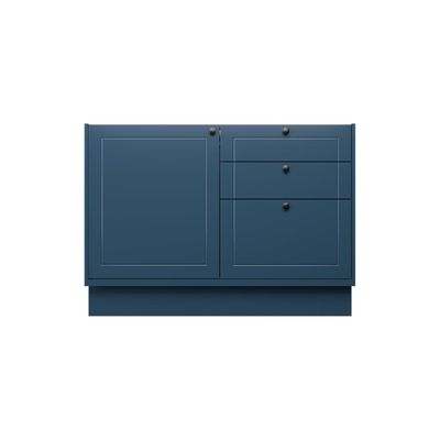 Balcão de Cozinha sem Tampo Évora 1 PT 3 GV Azul Orion