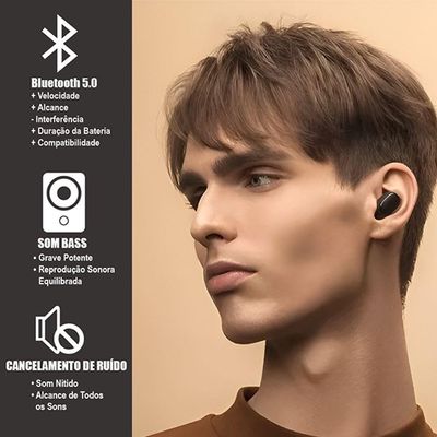 Fone De Ouvido Airdots Bluetooth 5.0 Sem Fio In-ear Com Cancelamento De Ruído E Microfone Embutido
