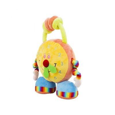 Relógio Pelúcia 24 Cm Altura Multicolor Com Pernas E Mãos