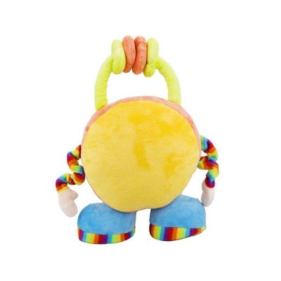 Relógio Pelúcia 24 Cm Altura Multicolor Com Pernas E Mãos
