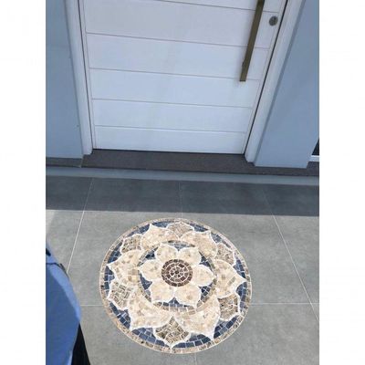 Mandala Indiana Piso Mosaico Lótus Iii Tamanho 150cm