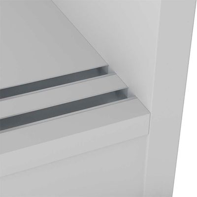 Guarda-Roupa Casal com Espelho Valência 2 PT 6 GV Branco
