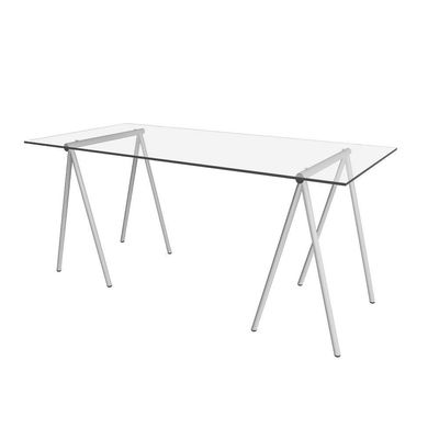 Mesa De Escritório Escrivaninha Cavalete Itaim Branco