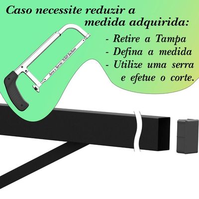2 Suportes Pia Parafusar Bancada Aparador 30 Cm Preto