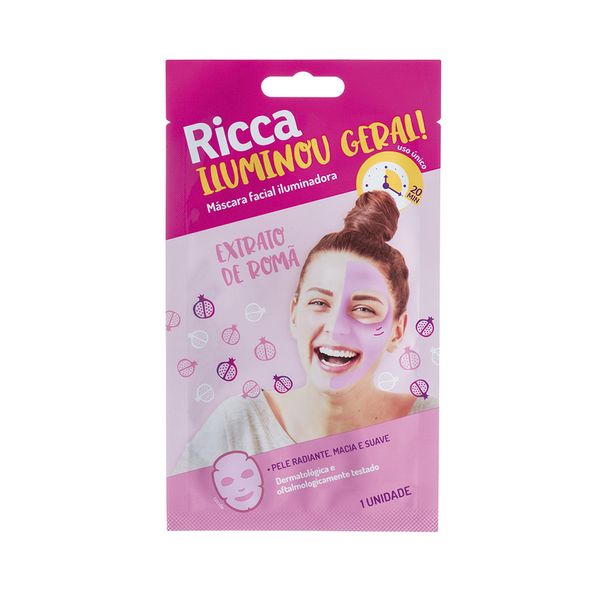 Máscara Facial Ricca Iluminadora Máscara Facial Ricca Iluminadora
