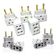 Adaptador De Tomada Universal 10A / 20A Para 10A Kit C/10 Un