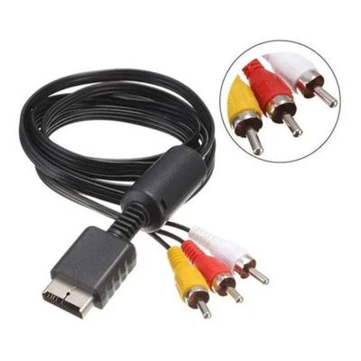 Cabo Av Audio Video Rca Aplicável Playstation Ps3 Ps2 Ps1