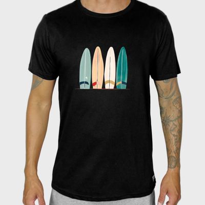 Kit 3 Camisetas Masculinas Surf WSS Brasil G / Preto