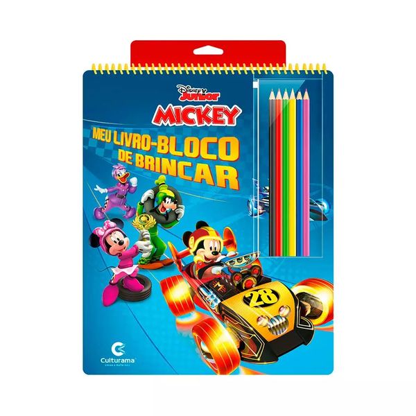 Livro Infantil Culturama Meu Livro-Bloco de Brincar Mickey