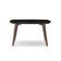 Mesa de Jantar Retangular com Tampo de MDF Florencia Preto e Amêndoa 135 cm