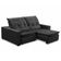 Sofa Retratil Reclinavel 2 Lugares 1,90m Atlantis Veludo Cinza Grafite Lansofbr