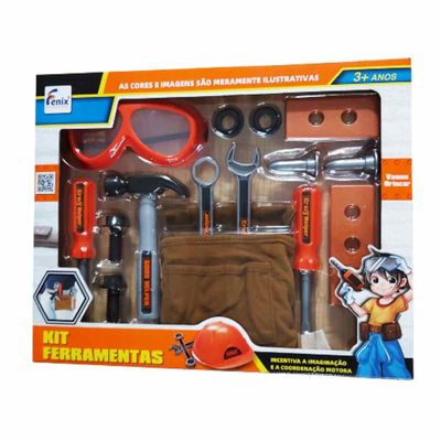 Brinquedo Kit Ferramentas Com Porta Treco - Fenix