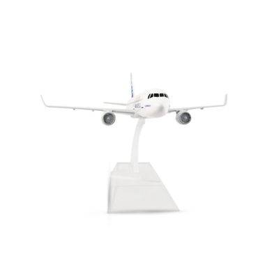 Avião Miniatura de Metal Airbus A320 em Escala 1:400 Colecionável Com Base em Acrílico Decoração de Mesa