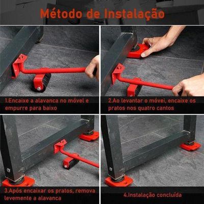 Ferramenta Levantador Para Mover Moveis Pesados Levantador Easy Roller