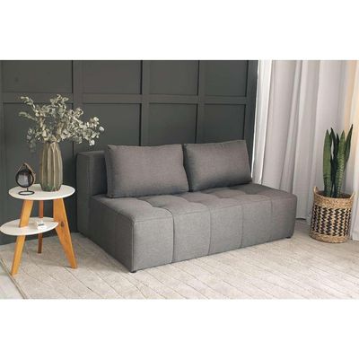 Sofá 2 Lugares Modular Soho Linho Cinza