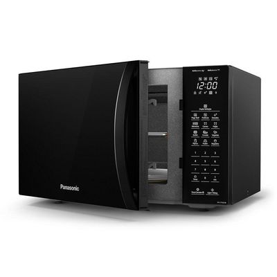 Micro Ondas Panasonic 34L Dupla Refeição 900W NNST66NBRUN Preto 220V