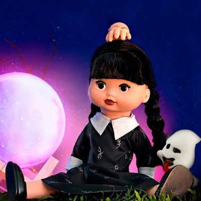 Boneca Vavazinha Com Mãozinha E Fantasminha (inspiração Série Wandinha)