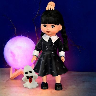 Boneca Vavazinha Com Mãozinha E Fantasminha (inspiração Série Wandinha)