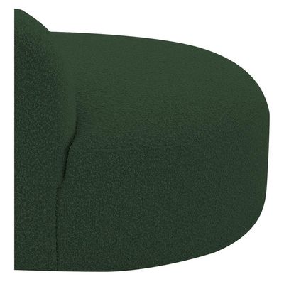 Divã Recamier Orgânico Tokyo 200cm Lado Direito Linho Verde