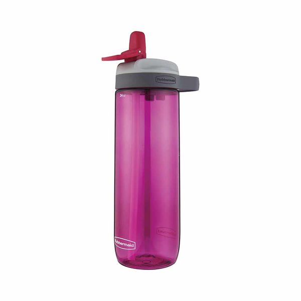 Garrafa Squeeze Invicta Rubbermaid Tritan com Bico e Canudo Rosa 709ml Garrafa Squeeze Invicta Rubbermaid Tritan com Bico e Canudo Rosa 709ml