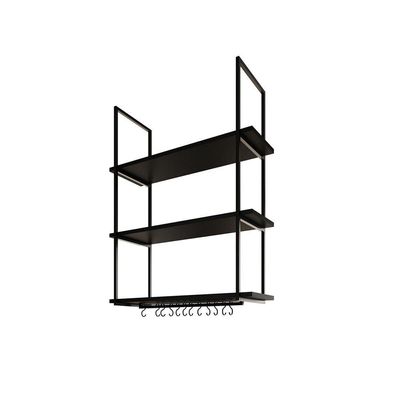 Prateleira Decorativa Londres 80 Cm Preto