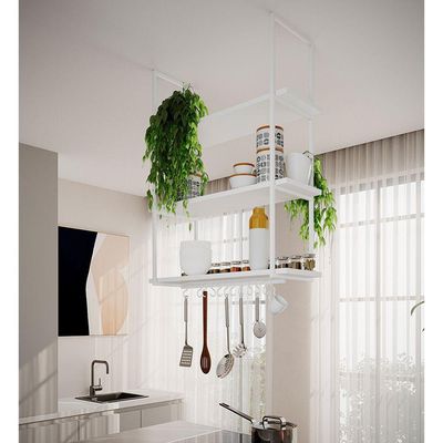 Nicho Industrial Suspenso Denver 80cm Branco