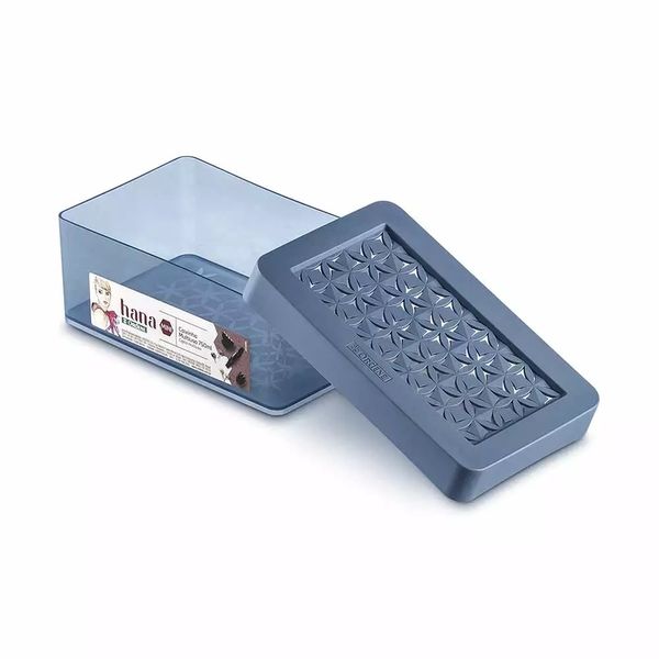 Caixa Organizadora Ordene de Plástico Azul Com Tampa 750ml Caixa Organizadora Ordene de Plástico Azul Com Tampa 750ml